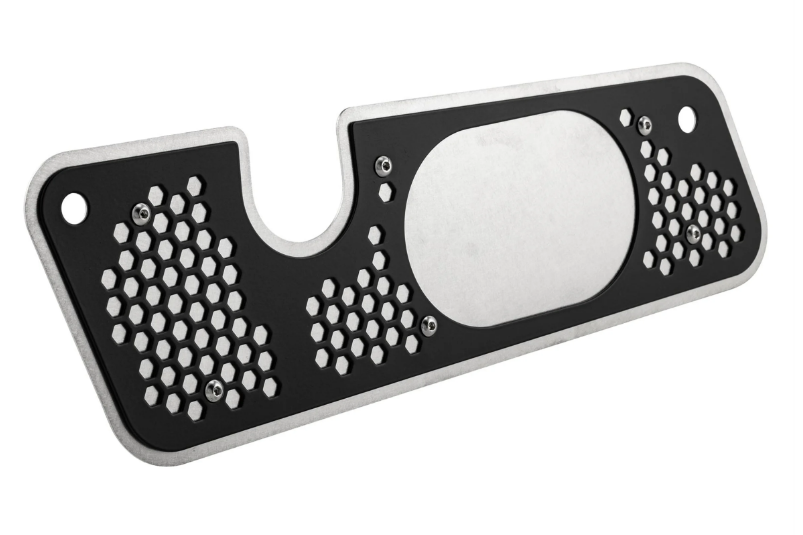Embellecedor escape basculante para Vespa GTS/GTS Super/GTV/GT, plata/negro