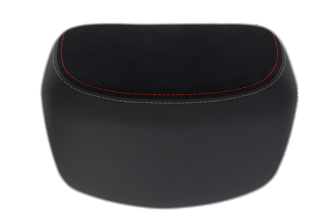 Top Case, 37 l, marrón incl. cojín trasero para Piaggio MP3 500 Sport Advance HPE