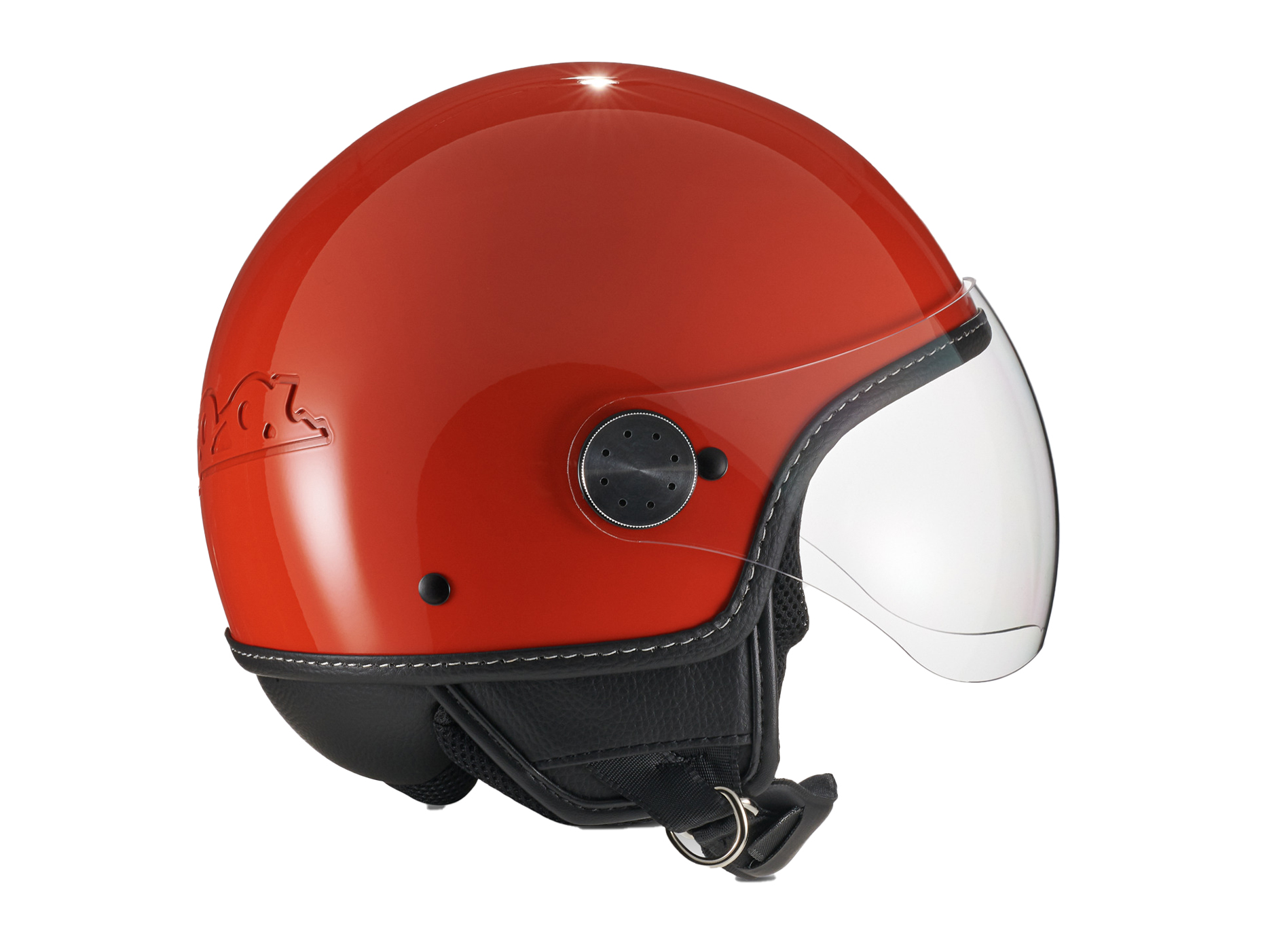 Visera Casco Vespa Jet 4.0 naranja impolsivo