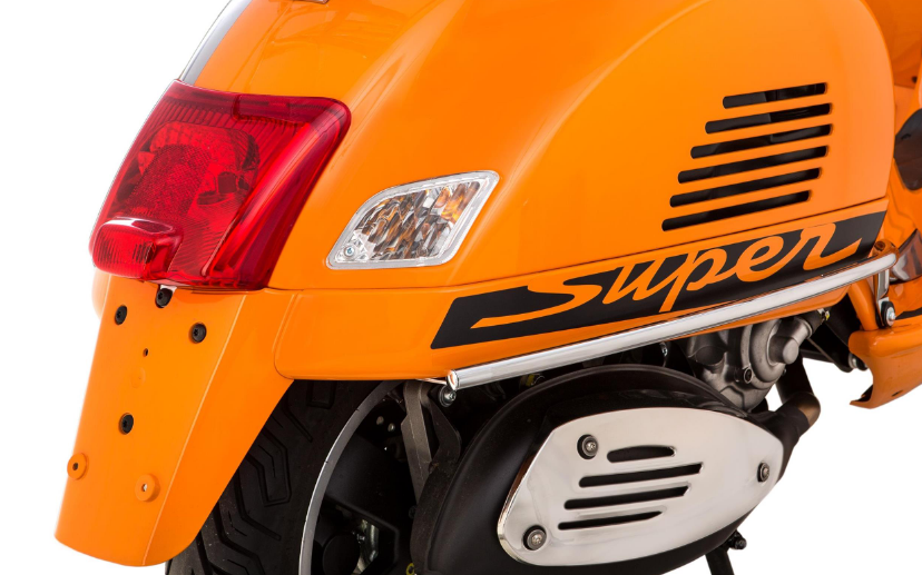 Cubrebarras lateral trasero para Vespa GTS /GTS Super /GTV /GT 60, 125-300ccm, cromado