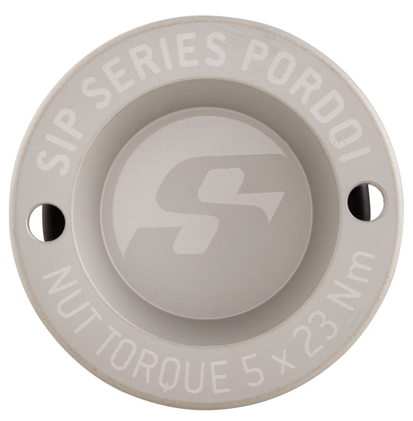 Guardapolvo delantero de 12" para Vespa GTS/GTS Super/GTV/GT 125-300ccm, plata mate