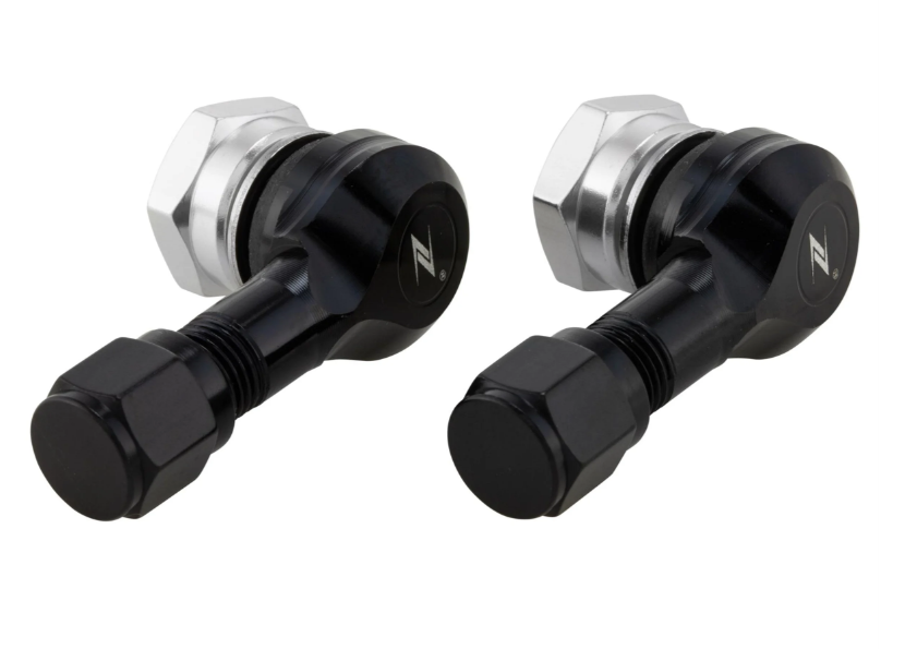 Núcleo de válvula ZELIONI para neumático tubeless/llanta 80°, negro brillante