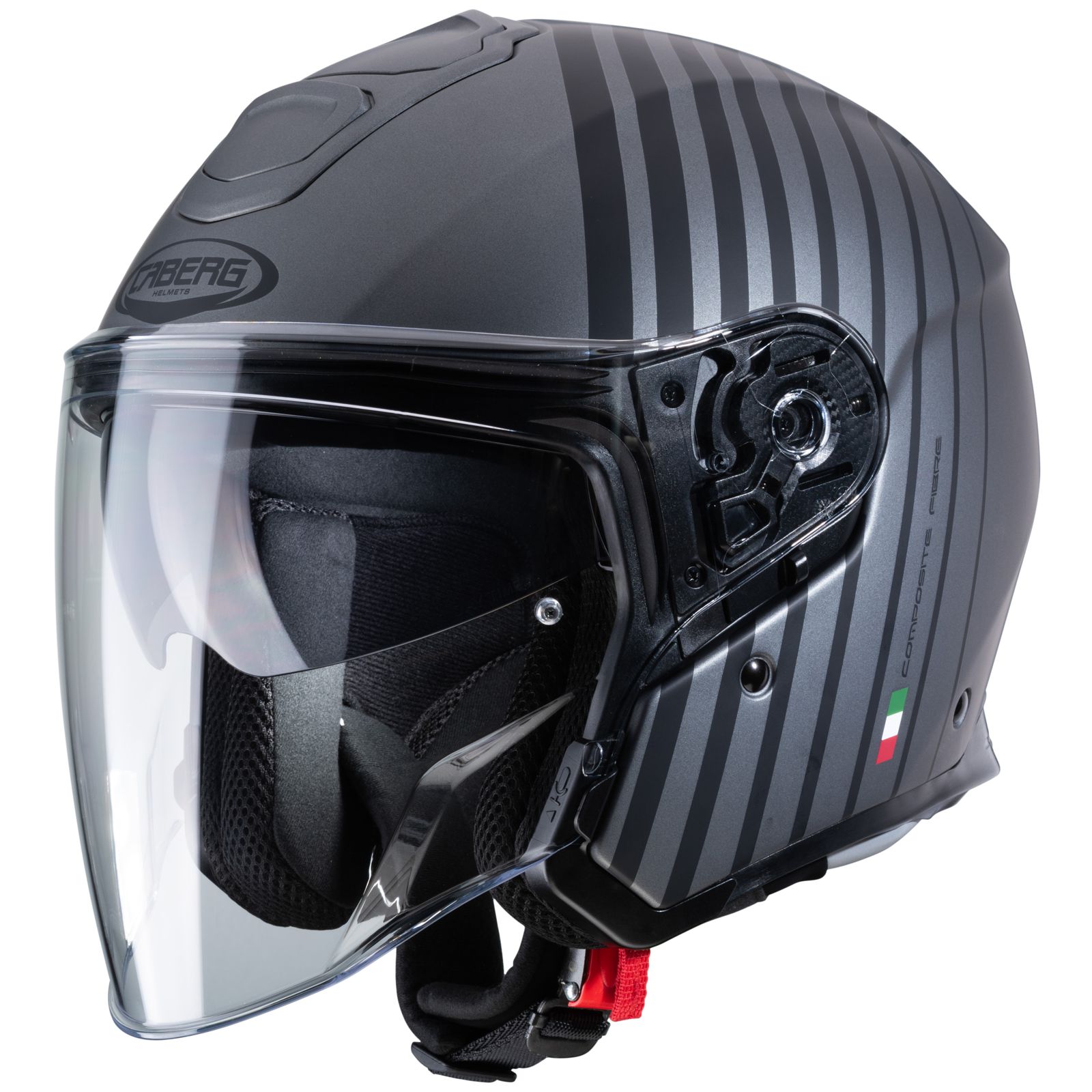 Casco Caberg Flyon Bakari, mate-gun/negro