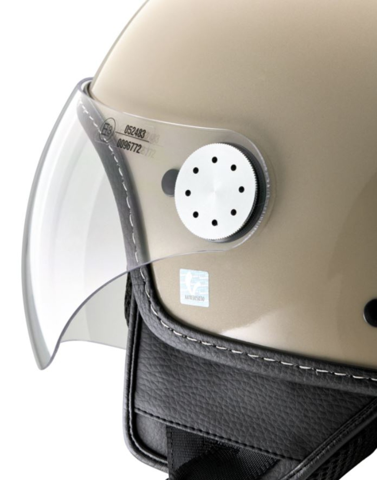 Casco jet Vespa, Vespa Visor LangHe, beige (Q01) - L1