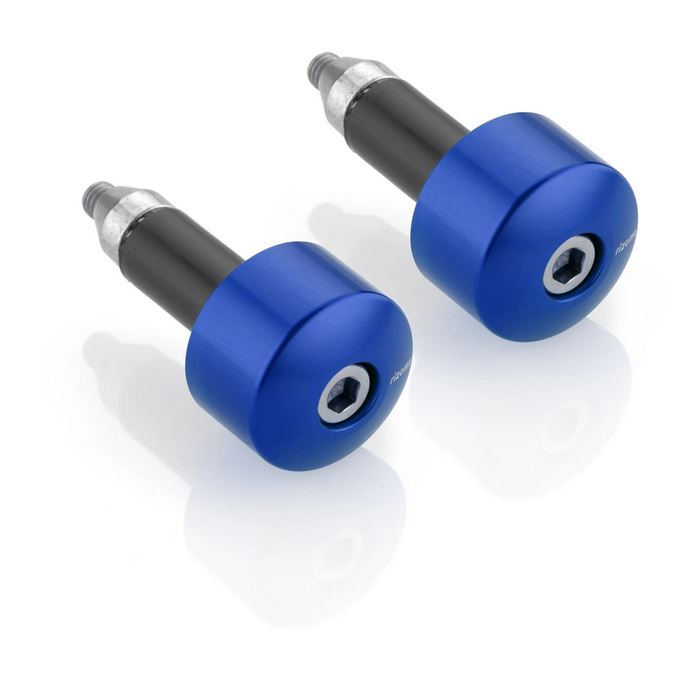 Contrapesos de manillar RIZOMA izquierdo y derecho para Vespa, anodizado azul