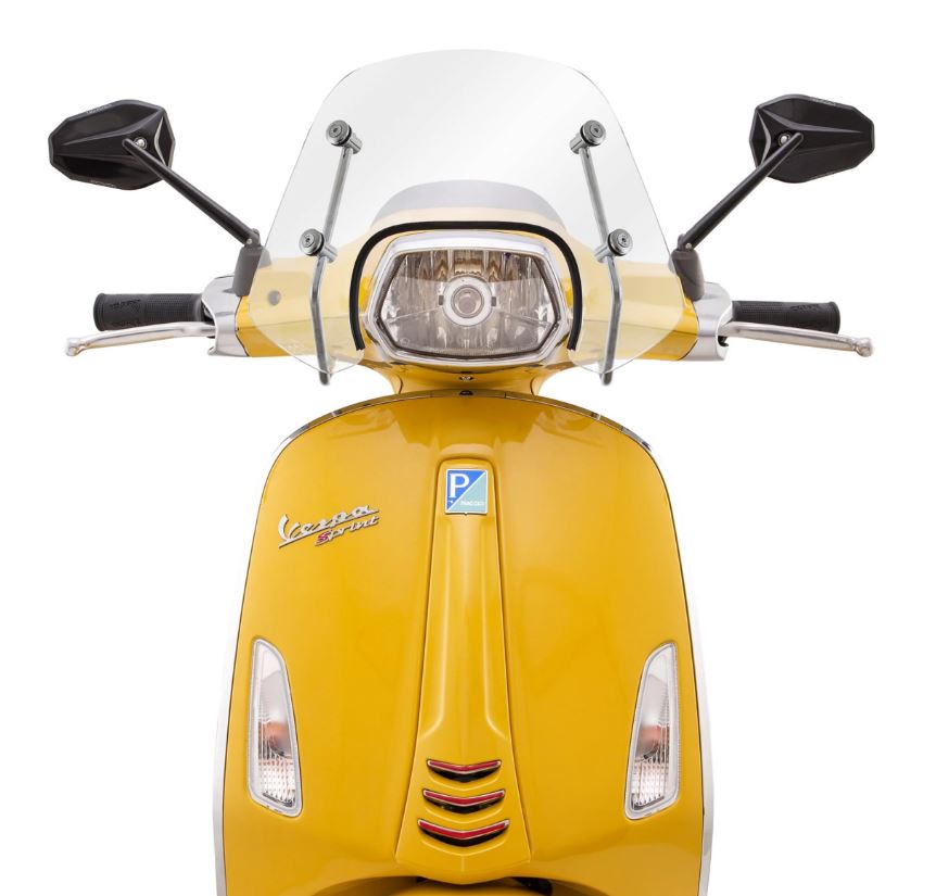 Parabrisas Ermax Piccolo para Vespa Sprint - negro