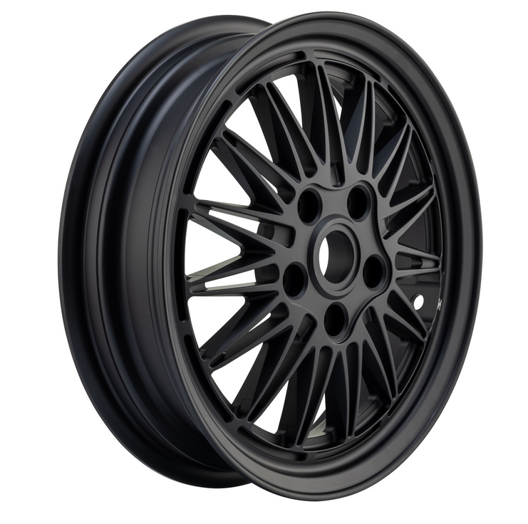 Llanta Comb 3 delantera/trasera 12" para Vespa GTS/GTS Super/GTV/GT/946 125-300ccm, negra