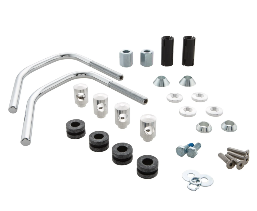 Material de montaje mosquitera para Vespa Sprint 50-150cc 2T/4T, plata