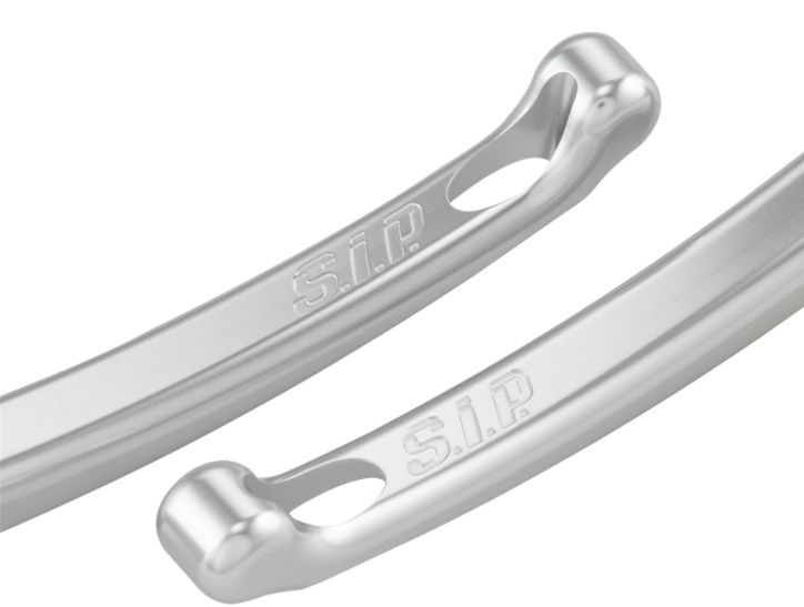 Juego palanca freno sport izquierda/derecha para Vespa LX/LXV/S/Primavera/Sprint 50-150cc, plata