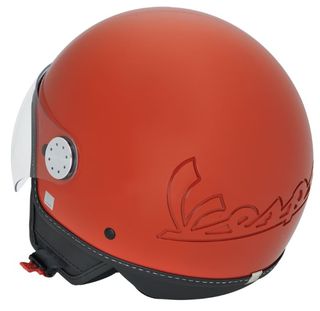 Casco Vespa jet, Vespa Visor LangHe, naranja ladrillo/naranja impulsivo (A11)