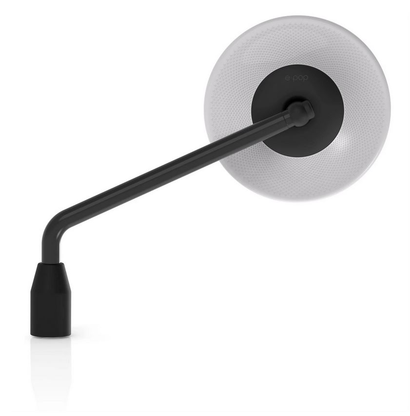 Espejo RIZOMA E-POP izquierda o derecha para Vespa, negro/gris