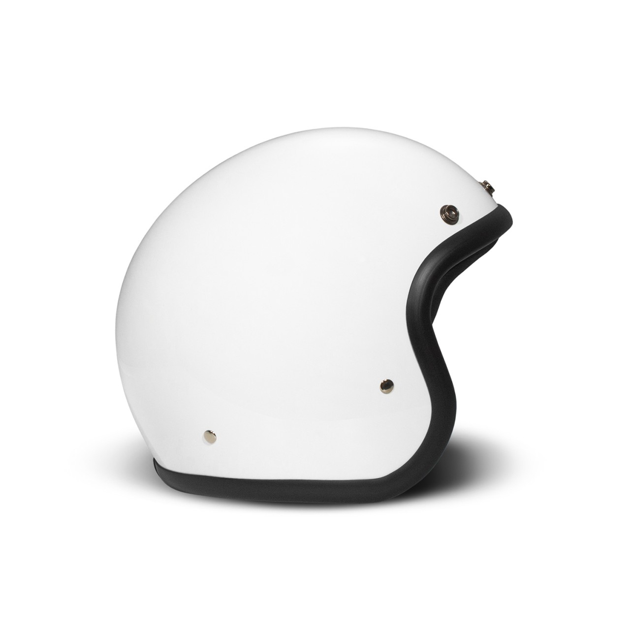Casco DMD jet Retro, blanco, mate, blanco sólido, fibra de vidrio, ECE 22.06