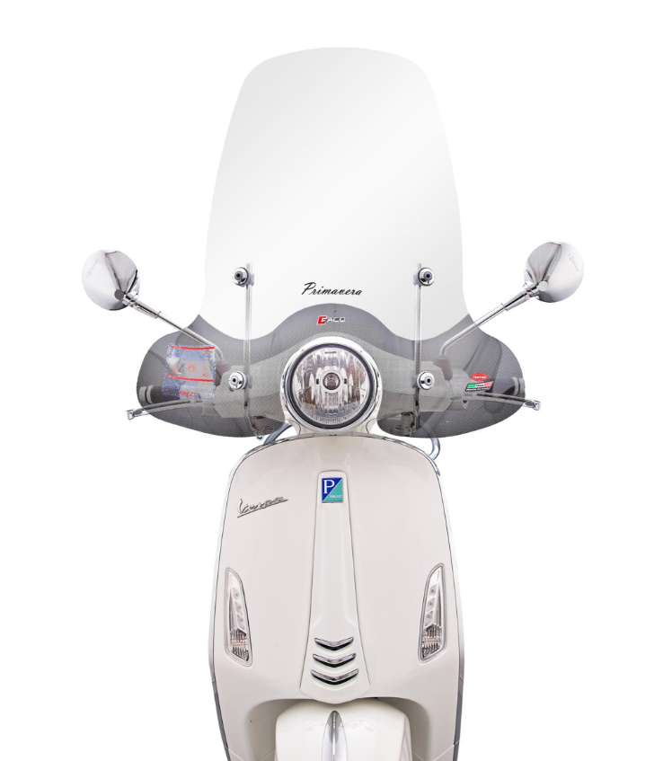 Parabrisas FACO alto para Vespa Primavera /Elettrica 50-125cc 2T/4T ('14-), transparente