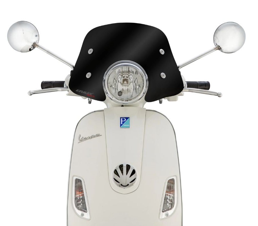 Flyscreen ERMAX Piccolo para Vespa LX 50-150cc, tintado negro