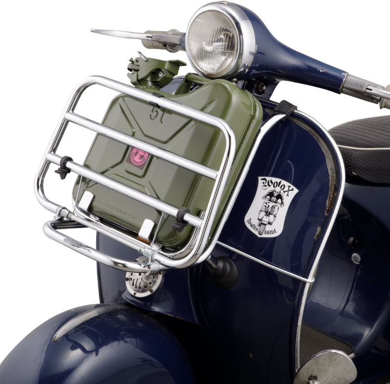 Portaequipajes delantero para Vespa PX 80-200cc, plegable, cromado