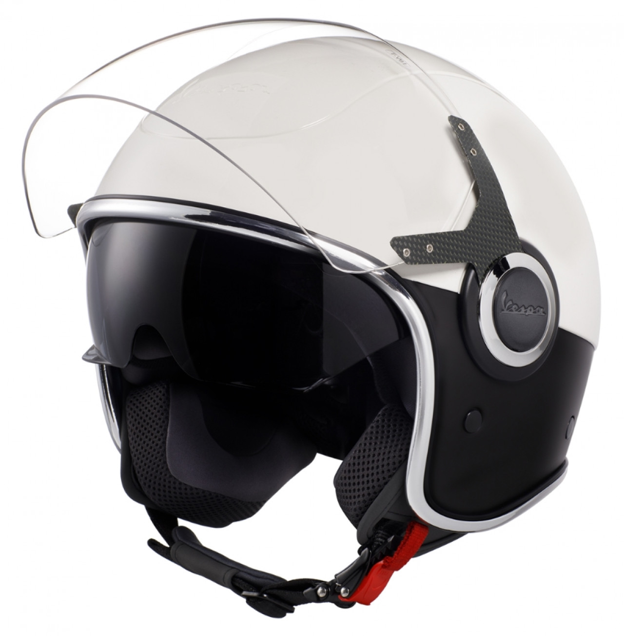 Casco Vespa VJ blanco / negro talla M