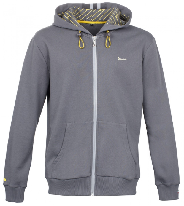 Vespa Sweat Shirt Chaqueta polar gráfica Caballeros gris