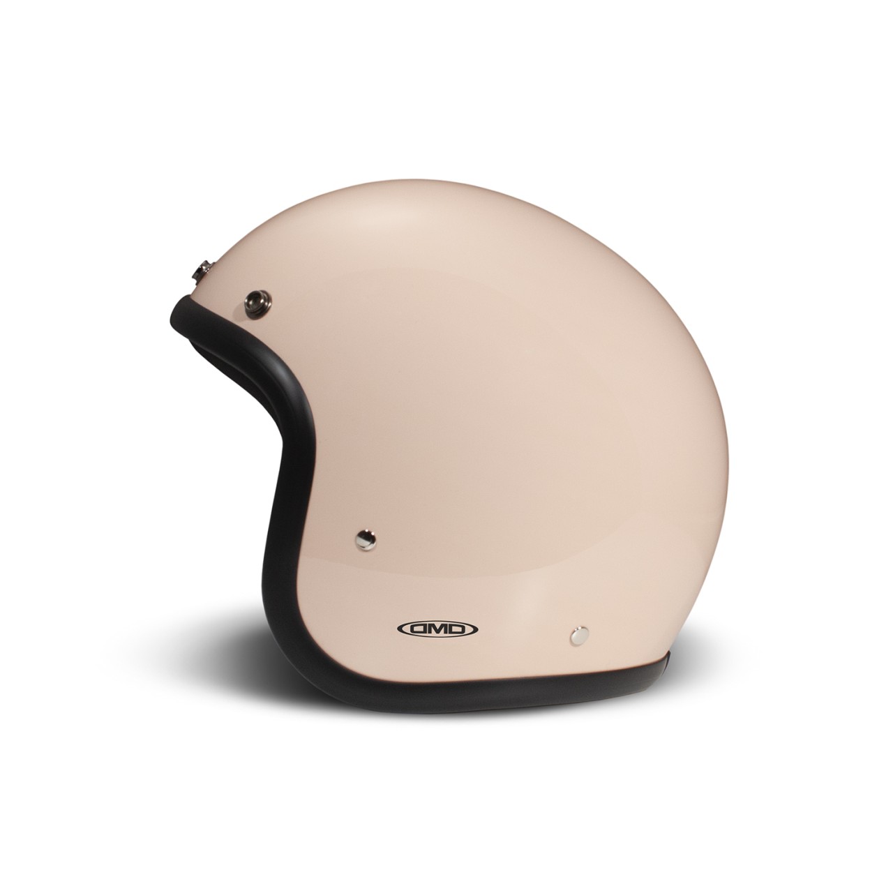 Casco DMD jet Retro, beige, brillante, Cipria, fibra de vidrio, ECE 22.06