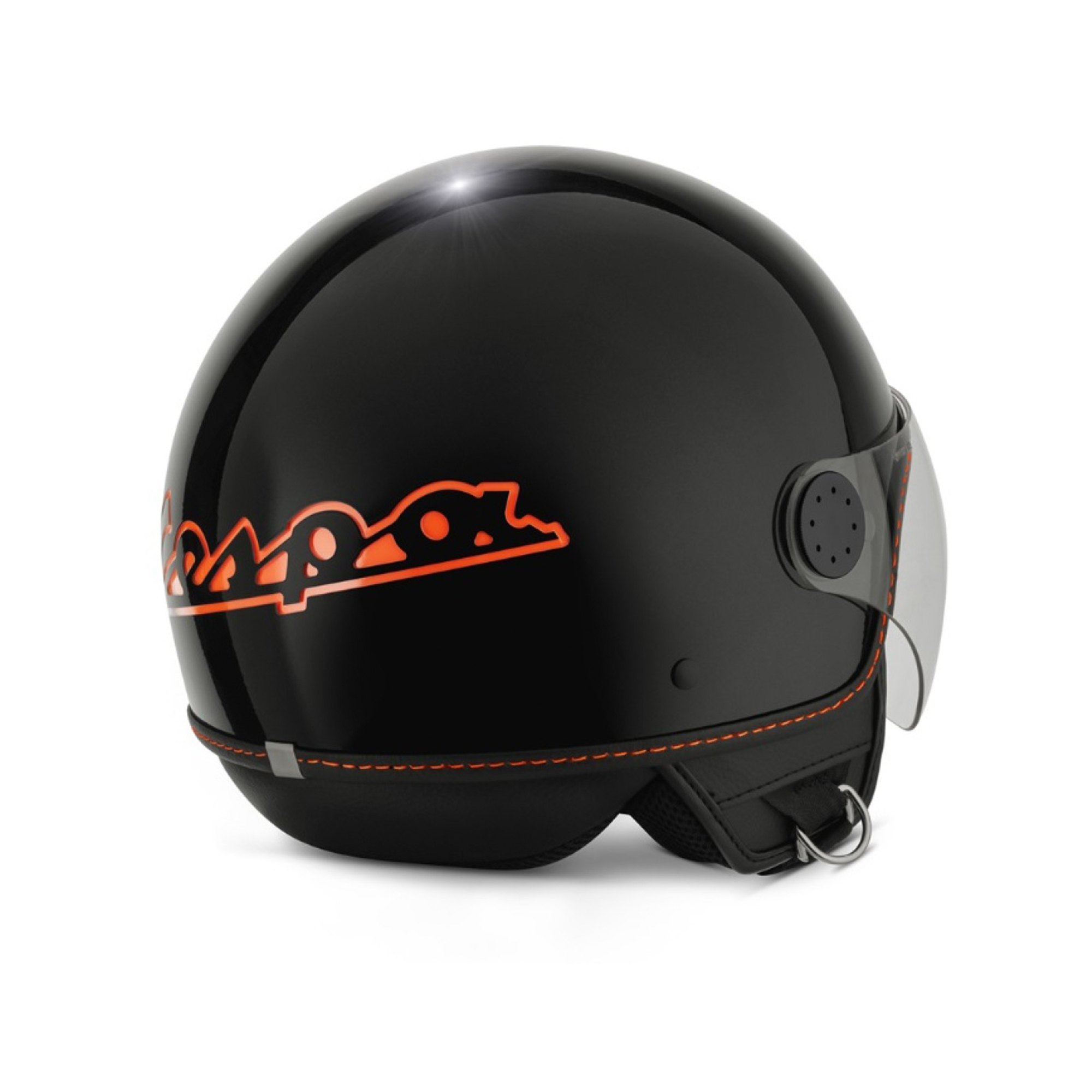 Visera Casco Vespa Jet 4.0 naranja impolsivo