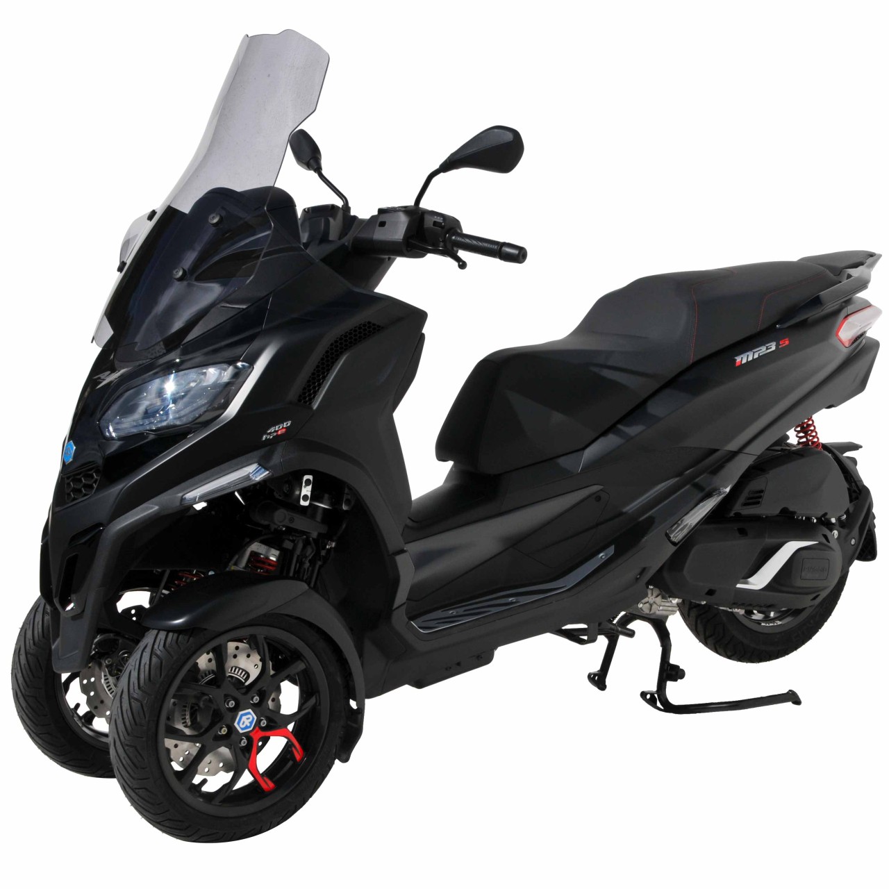 Parabrisas ERMAX Alta Protección con protector de manos para Piaggio MP3 400 / 530 HPE (22-), gris