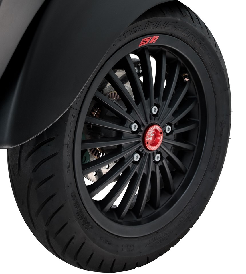 Guardapolvo delantero de 12" para Vespa GTS/GTS Super/GTV/GT 125-300ccm, rojo