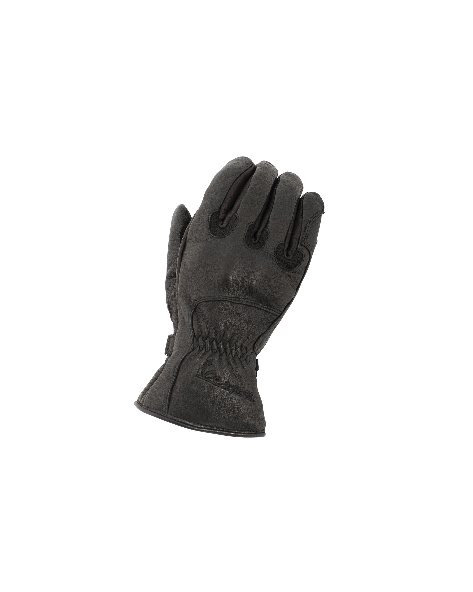 Guantes de invierno Vespa 3/4 cuero negro