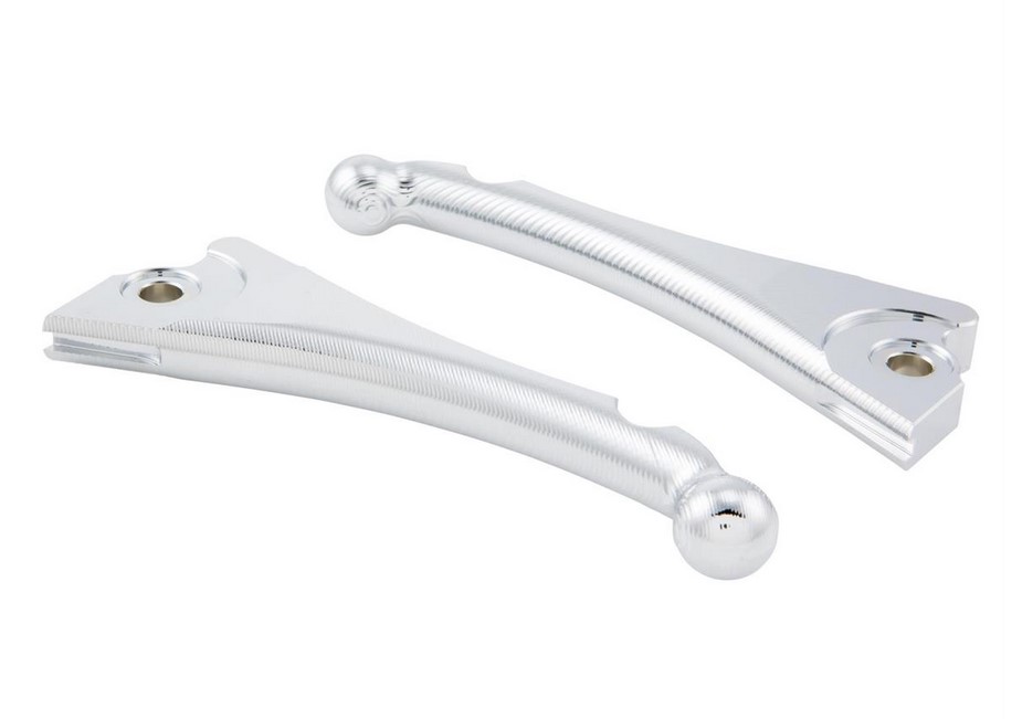 Juego de manetas de freno ZELIONI Shorty 3D para Vespa, derecha e izquierda, cromadas