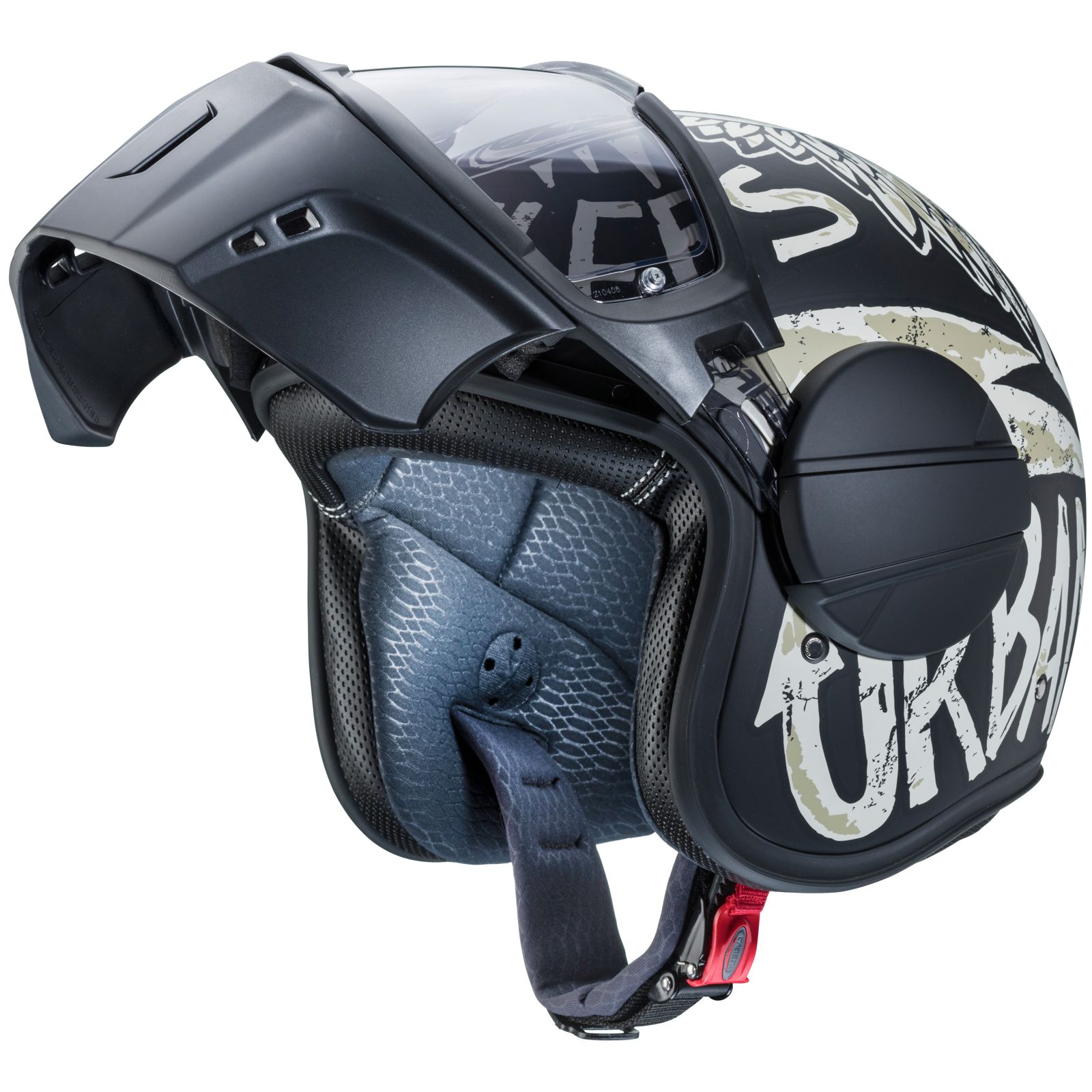 Casco Caberg Ghost Nuke, negro mate/gris