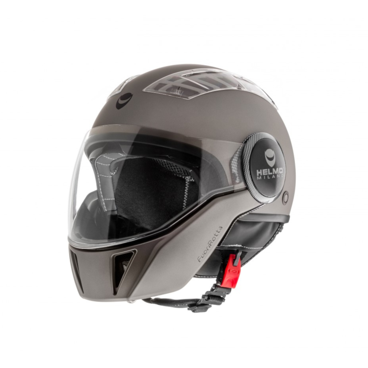 Casco Helmo Milano Full jet, FuoriRotta, antracita, mate
