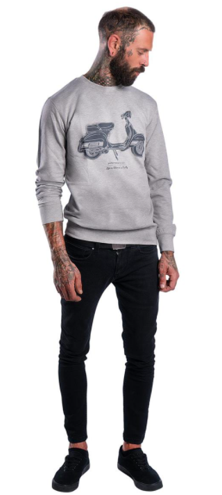 Sudadera "La vida es mejor en un Rally", hombre gris