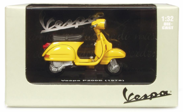 Modelo Vespa P200E (1978), naranja
