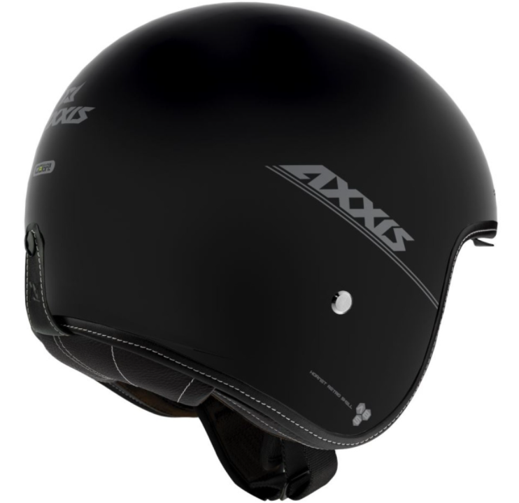 Casco jet Axxis, Hornet SV, negro mate