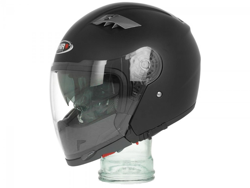 Casco modular Shiro, SH414, sistema, negro mate