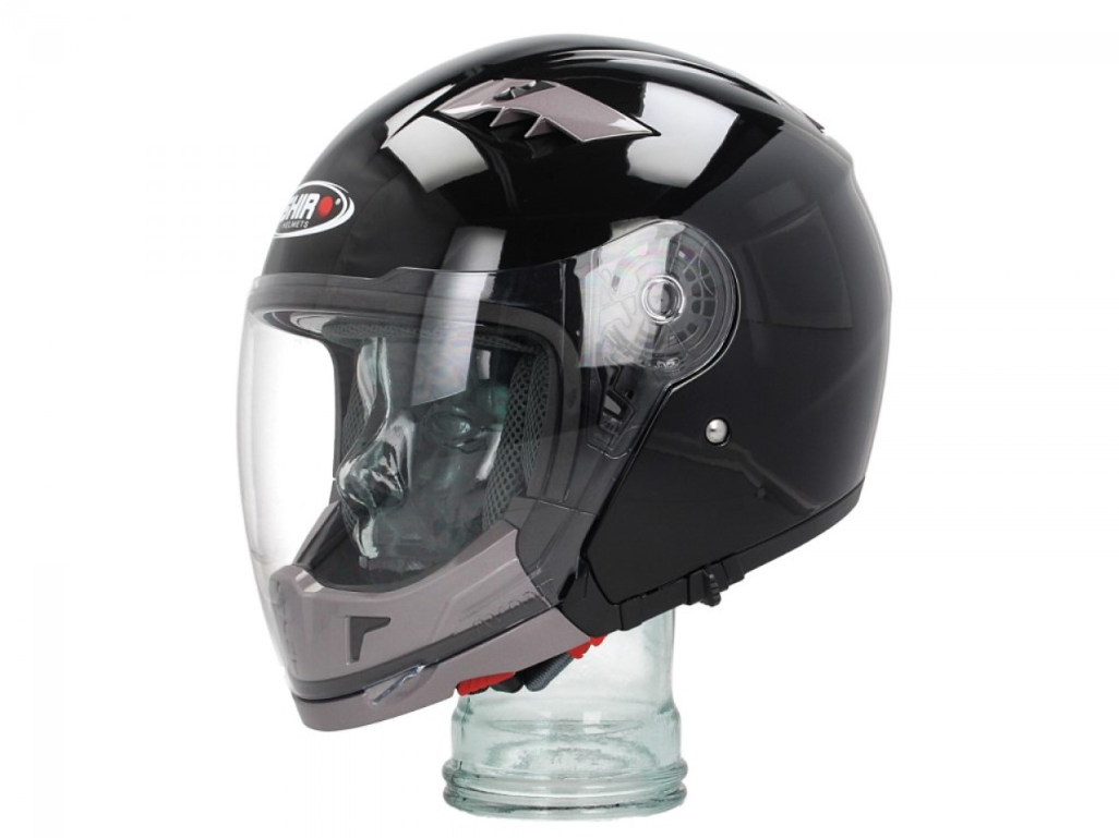 Casco modular Shiro, SH414, sistema, negro