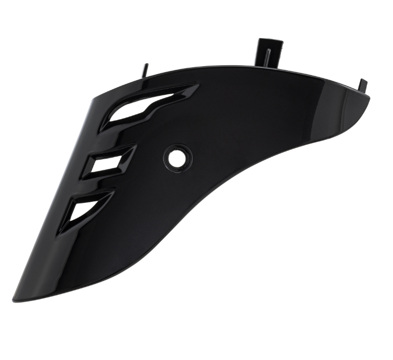 Carenado de horquilla para Vespa Primavera/Sprint/Elettrica 50-150cc, negro brillante