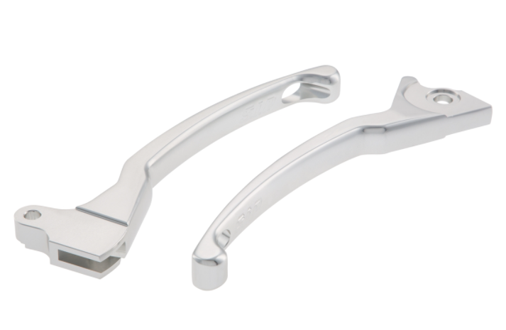 Juego palanca freno sport izquierda/derecha para Vespa LX/LXV/S/Primavera/Sprint 50-150cc, plata