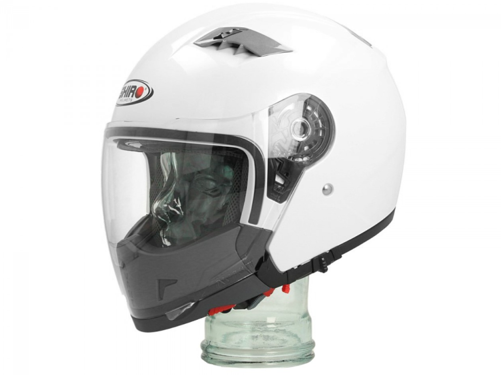 Casco modular Shiro, SH414, system, blanco