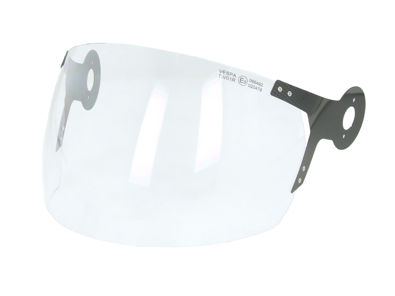 Visera transparente con soporte de carbono para el casco Vespa Argentario, Officina 8