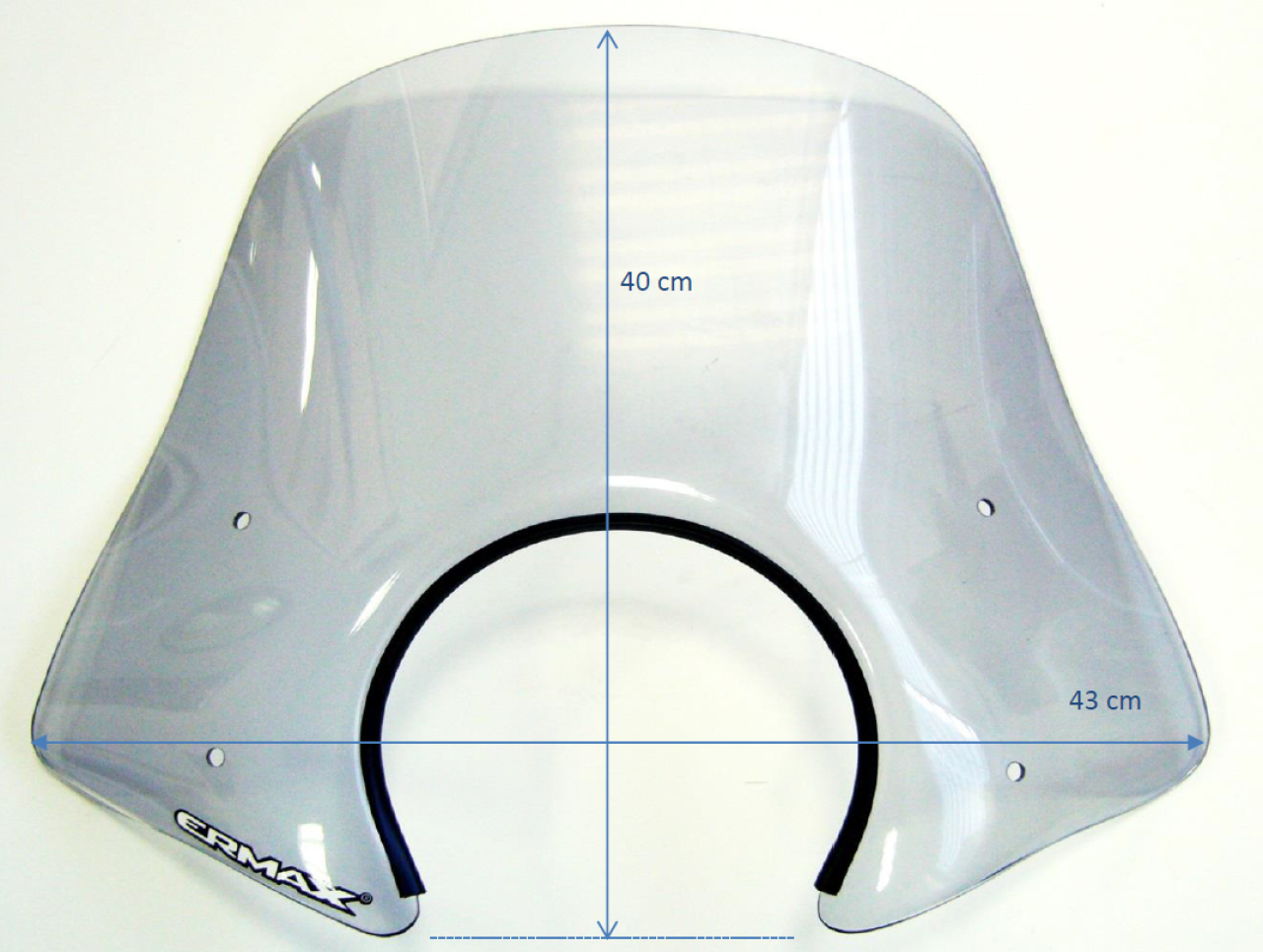 Parabrisas ERMAX Sport H 400 mm para Vespa GTS/GTS Super/GT L (-22), negro