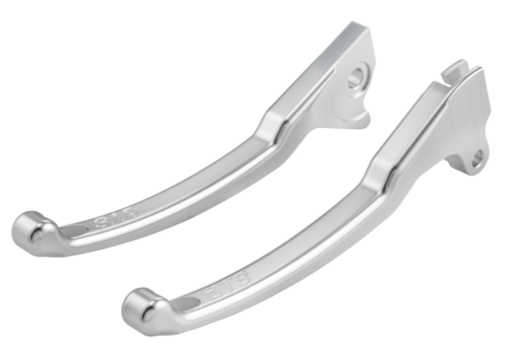 Juego palanca freno sport izquierda/derecha para Vespa LX/LXV/S/Primavera/Sprint 50-150cc, plata