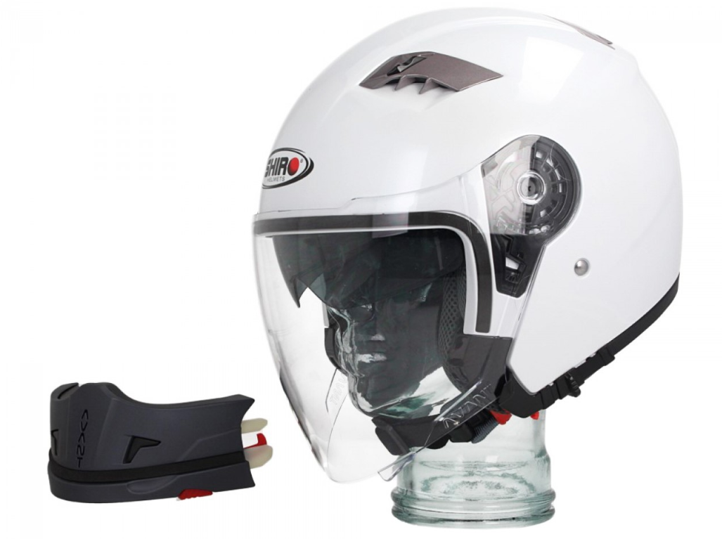 Casco modular Shiro, SH414, system, blanco