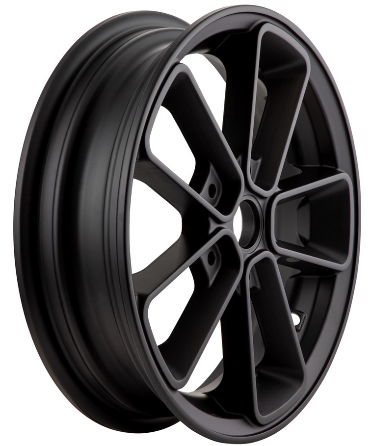 Llanta delantera/trasera 12" para Vespa GTS/GTS Super/GTV/GT 60/GT/GT L 125-300ccm, negro mate