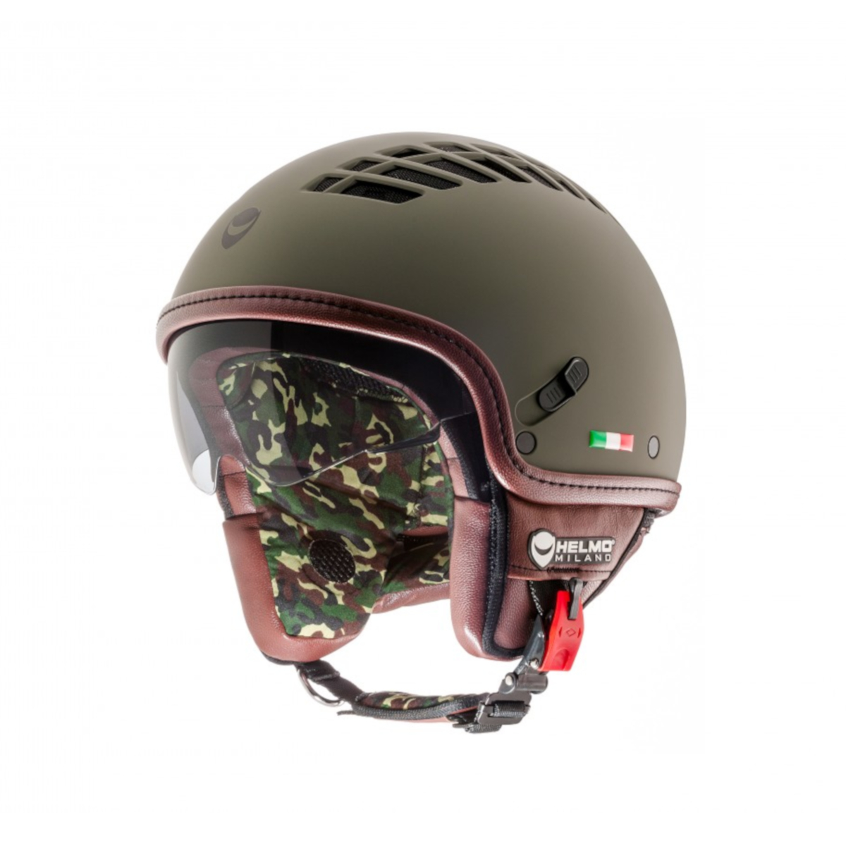 Helmo Milano Demi Jet, ViaColVento, verde, mate