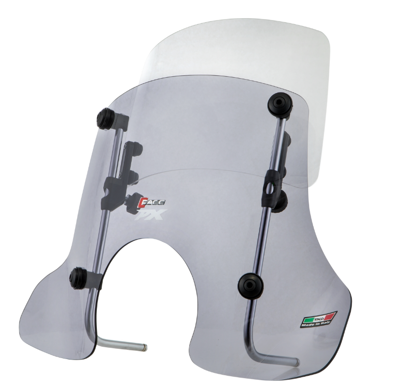 Parabrisas FACO "Twin-Screen" para Vespa PX 80-200cc, tintado
