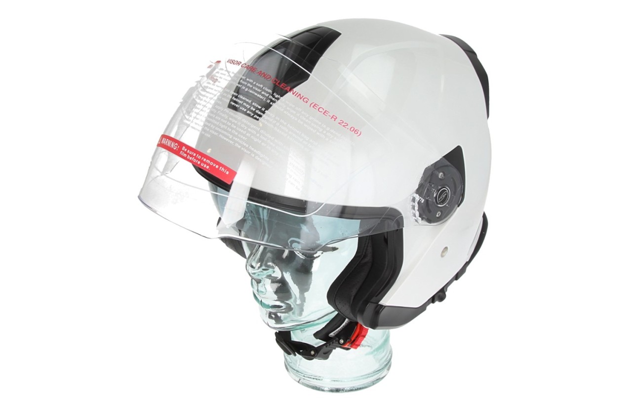 Casco jet Piaggio Full Jet PFJ blanco brillante