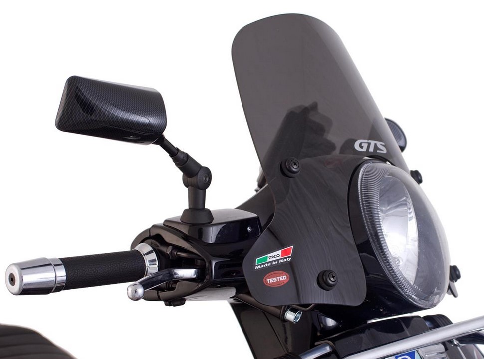 Parabrisas de media altura para Vespa GTS/GTS Super/GT/GT L 125-300cc, tintado
