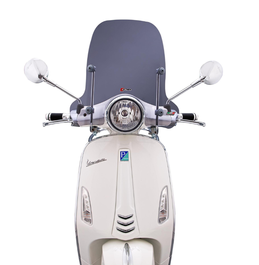 Parabrisas FACO semialto para Vespa Primavera /Elettrica 50-125ccm 2T/4T ('14-), tintado