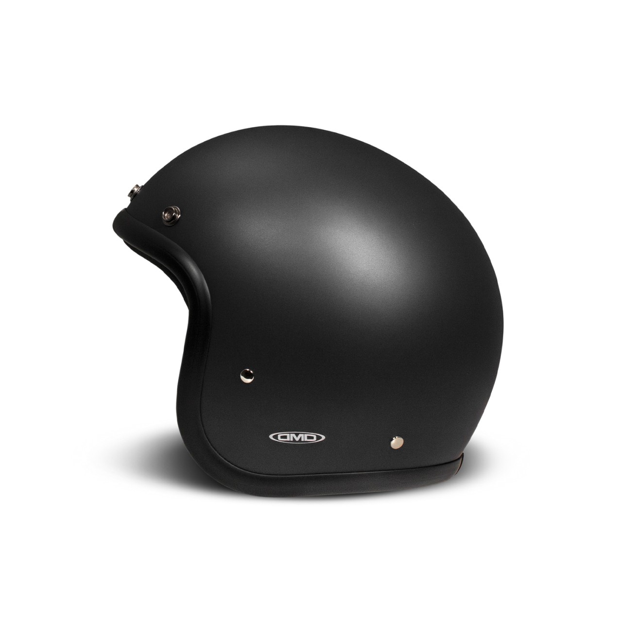 Casco abierto DMD Retro, negro mate, fibra de vidrio, ECE 22.06