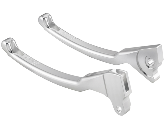 Juego palanca freno sport izquierda/derecha para Vespa LX/LXV/S/Primavera/Sprint 50-150cc, plata