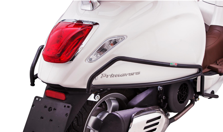 Cubrebarras lateral para Vespa Primavera/Sprint/Elettrica 50-150cc, negro